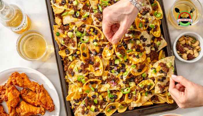 Best Nachos Football Party Food - Baked a Nacho Bar Party Dishes