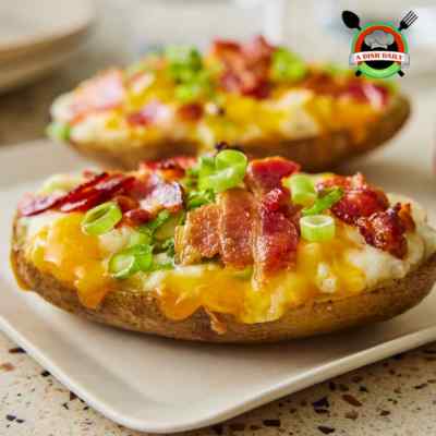 Cheesy Bacon Baked Potato Slices Recipe