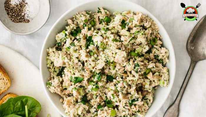 Healthy Tuna and Broccoli Salad Recipe with Fresh Salmon