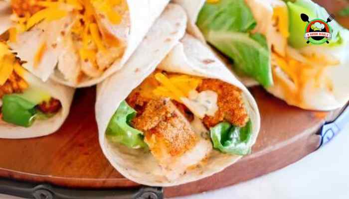 Spicy Sriracha Chicken Wrap Recipe with Honey Drizzle